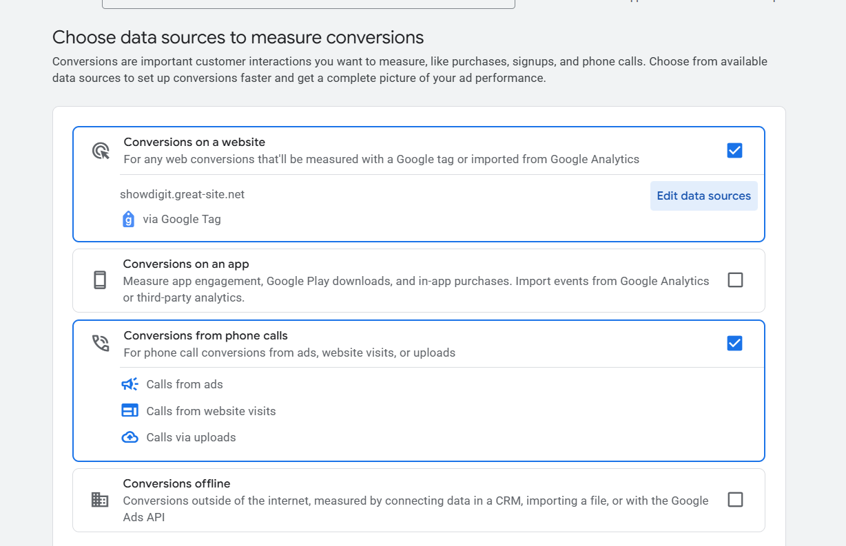 Google Ads Conversion Setup Screenshot 19